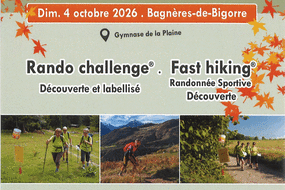 Les Rencontres sportive de la FFRandonnée 65 :  Rando challenge  Dimanche 4 octobre
